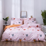 Alanna X series 06 Printed Solid bedding set