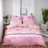 Alanna X series 06 Printed Solid bedding set