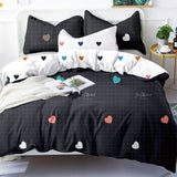 Alanna X series 06 Printed Solid bedding set