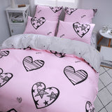 Alanna X series 06 Printed Solid bedding set
