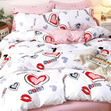 Alanna X series 06 Printed Solid bedding set